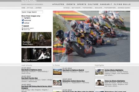 Red Bull Photofiles front page