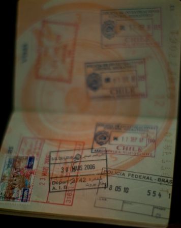 stamp from my arrival day